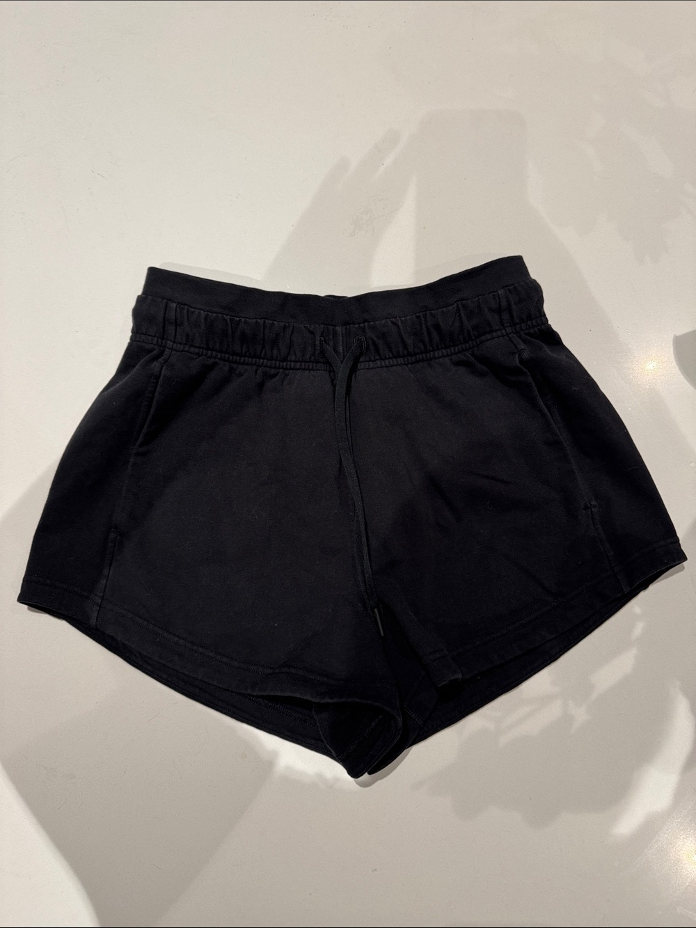 lululemon Black high-rise  Drawstring 3” Shorts
